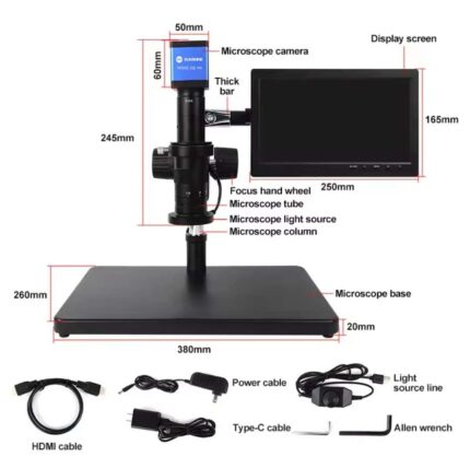 SUNSHINE MS8E-02 PRO MICROSCOPE WITH SCREEN AND CAMERA