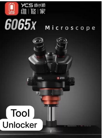 YCS 6065X HD Trinocular Microscope with Large Base for Mobile Phone PCB Welding Teaching Experiment Microscope Tools Set